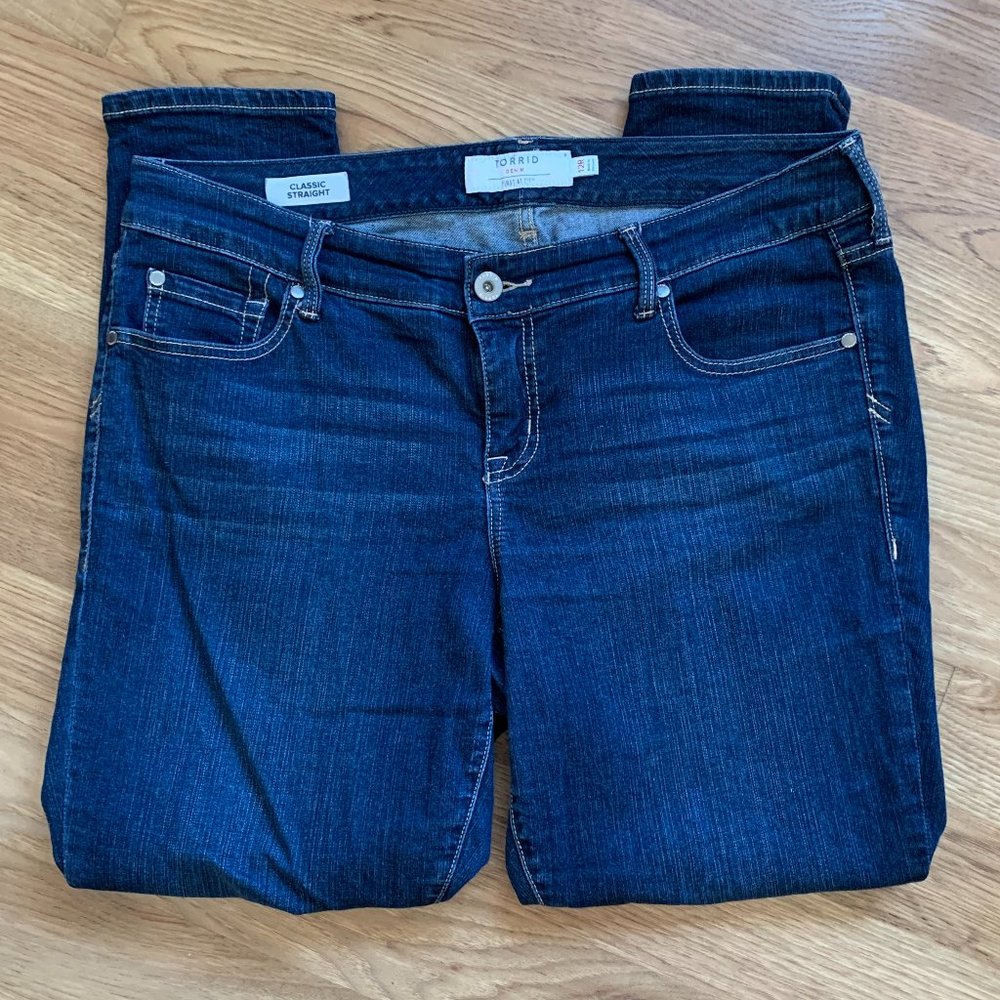 Torrid First At Fit Classic Straight Denim Jeans - Size 12R